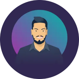 A stylized vector self portrait of Amadeus Maximilian, a young man wearing a dark shirt matching his dark hair, which is styled up into a swoosh